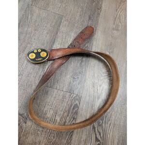 von West Belt Buckle-280 Remington/ 12 Ga. Peters- 22K Gold Finish 39-44"